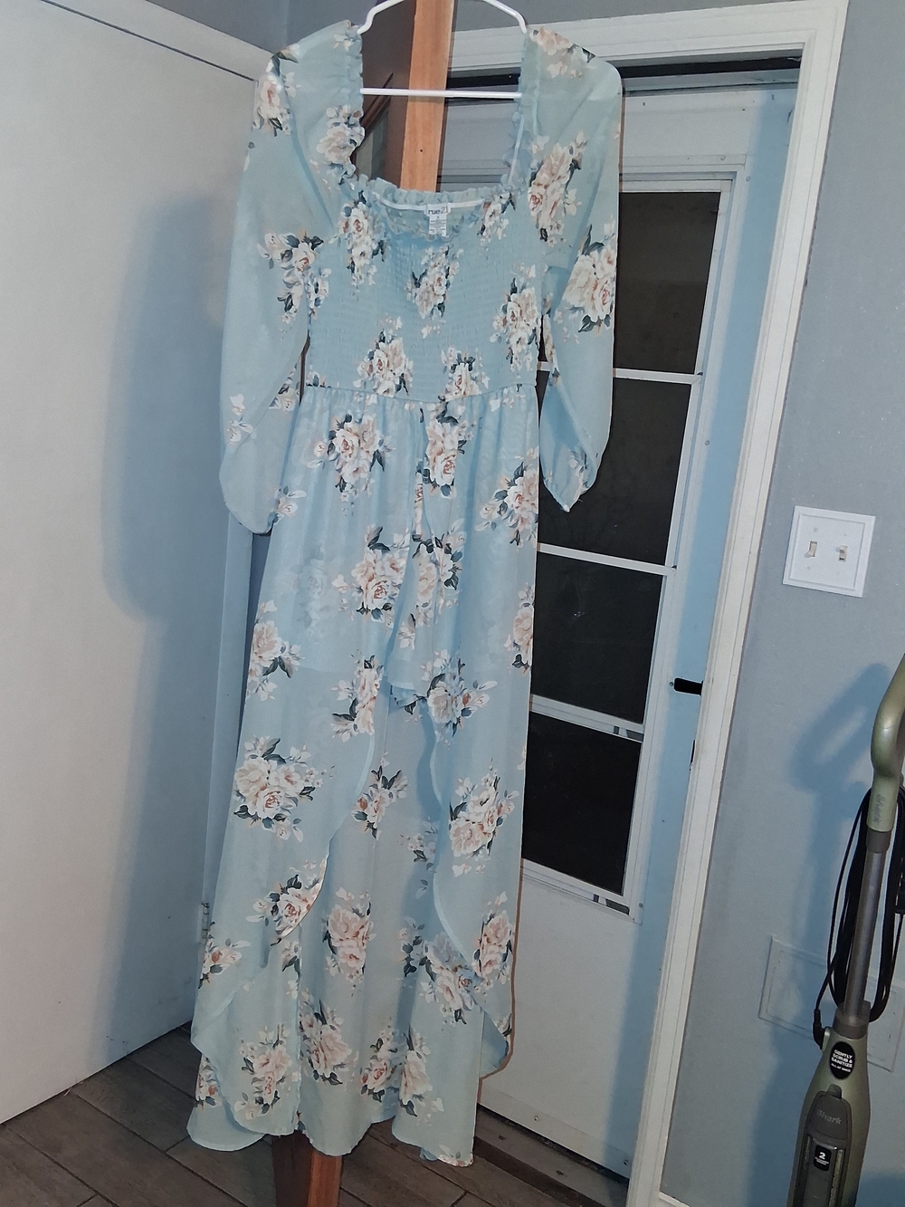 Rue21 Light Blue Floral Maxi Dress